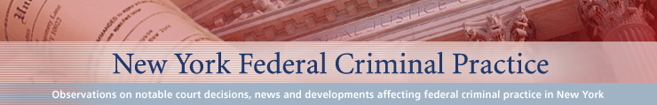 New York Federal Criminal Practice Blog